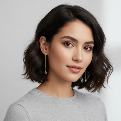 Boucles d'oreilles Pendantes Goutte d'eau