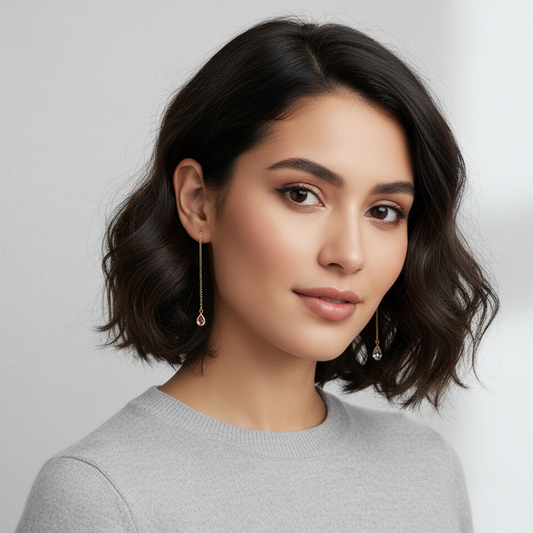 Boucles d'oreilles Pendantes Goutte d'eau