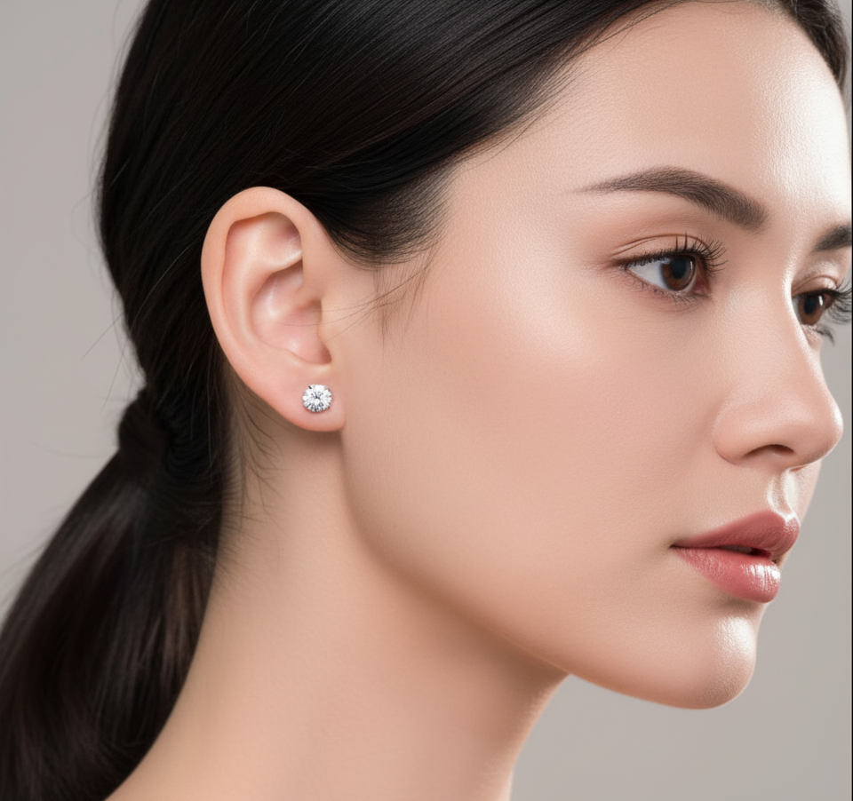 Clous d'oreilles Argent