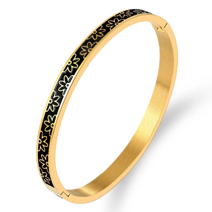 Bracelet Fleurs Noires