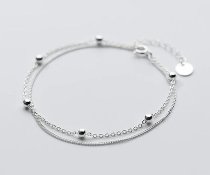 Bracelet Argent Double Rang