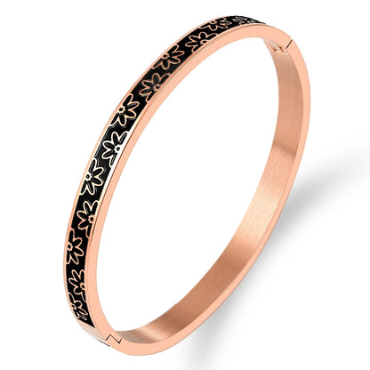 Bracelet Fleurs Noires