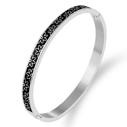 Bracelet Fleurs Noires