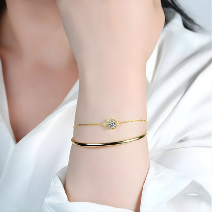 Bracelet Jonc et Chaîne Opéra