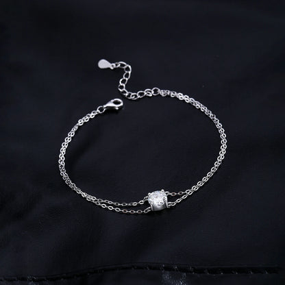 Bracelet Moissanite Éclipse Nocturne