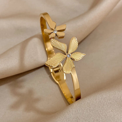 Bracelet Jonc Fleurs