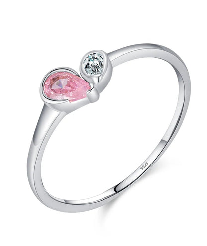 Bague Cœur Bicolore