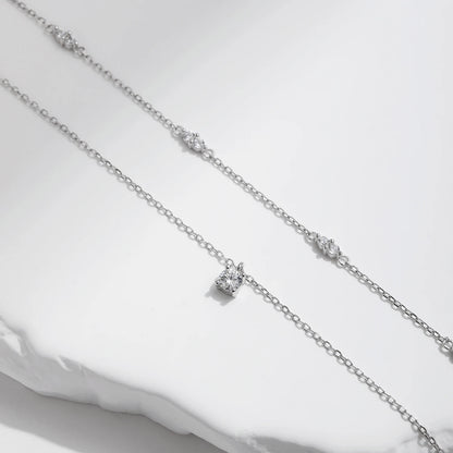 Collier Argent Double Chaîne