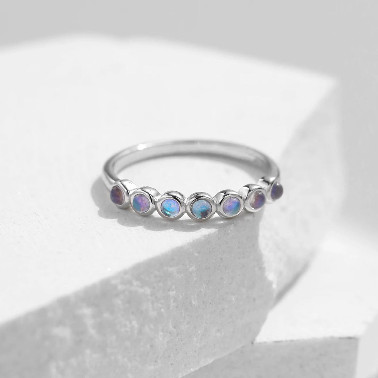 Bague Argent Pierre de Lune