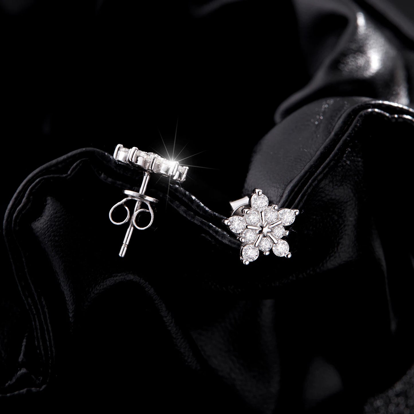 Boucles d'oreilles Flocon de neige