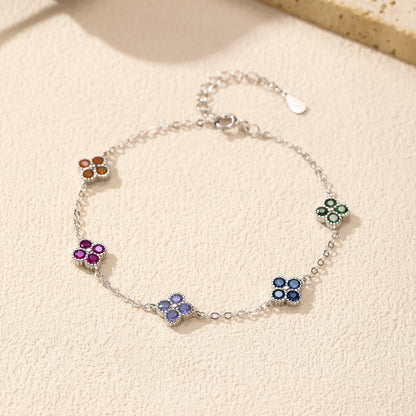 Bracelet Argent Trèfles