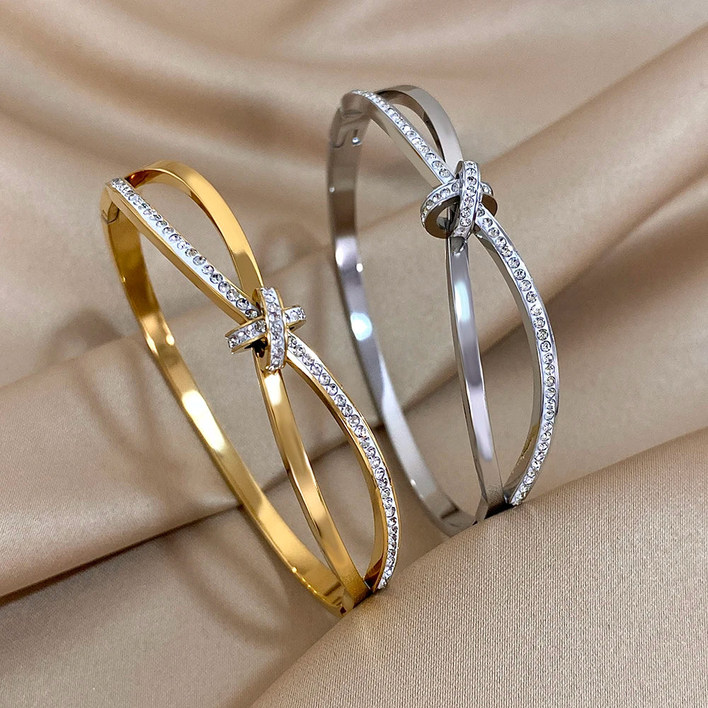 Bracelet Jonc Croisé
