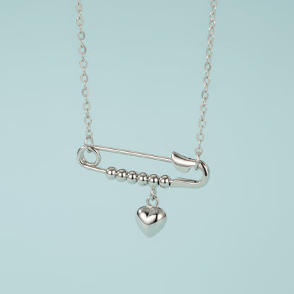 Collier Argent Épingle à Nourrice