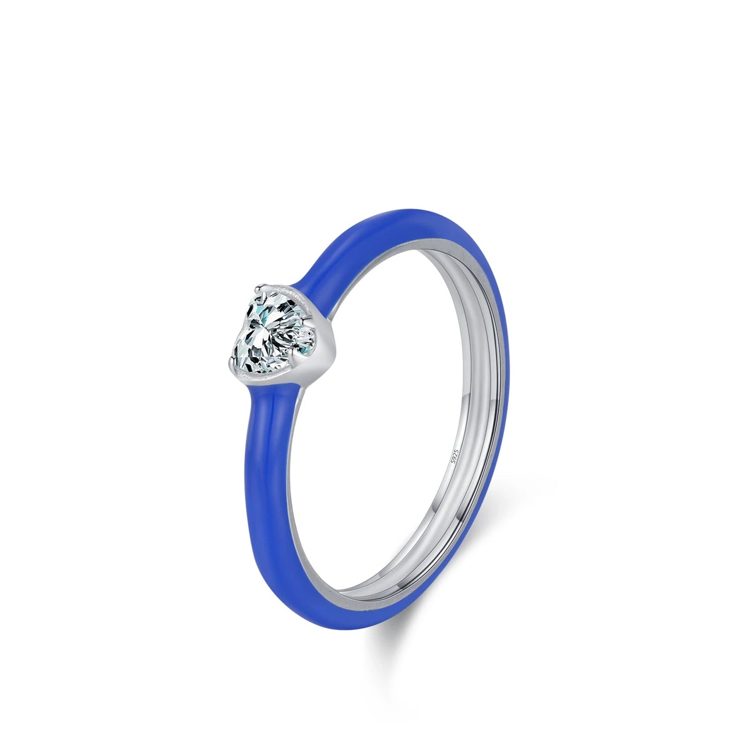 Bague Solitaire Cœur
