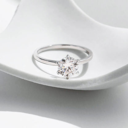 Bague Solitaire Argent