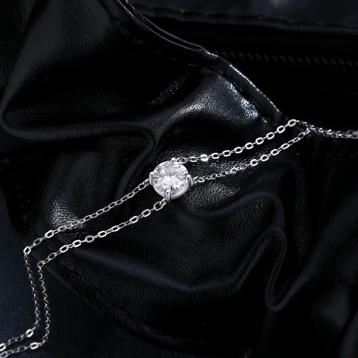 Bracelet Moissanite Éclipse Nocturne