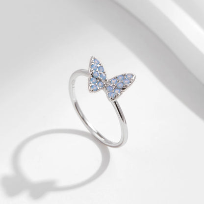 Bague Argent Papillon