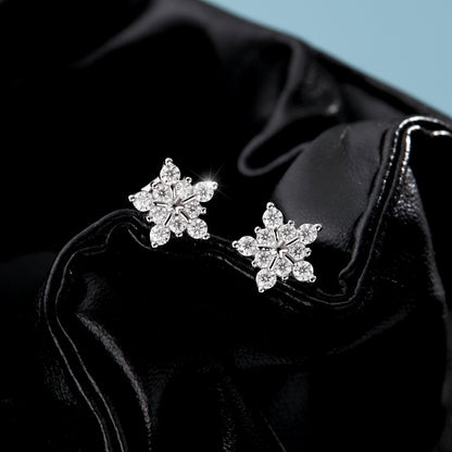 Boucles d'oreilles Flocon de neige
