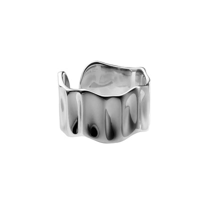Bague Argent Vagues Modernes