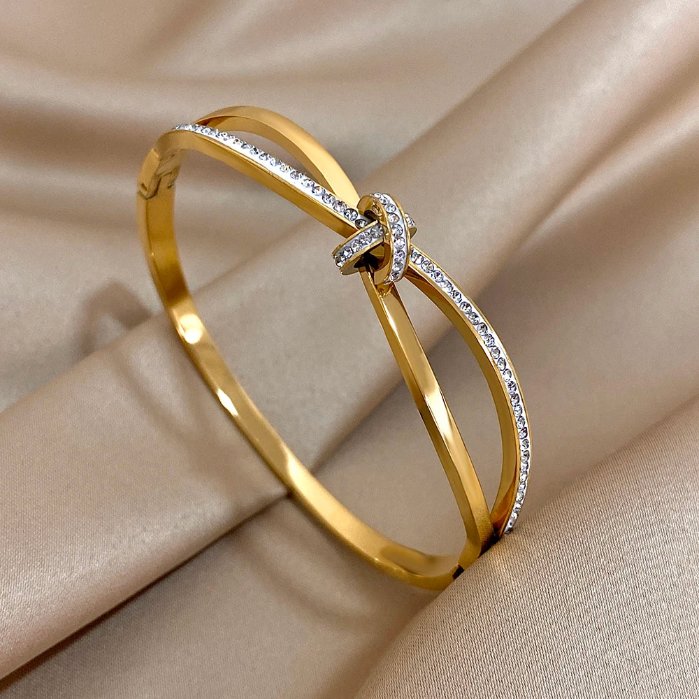 Bracelet Jonc Croisé