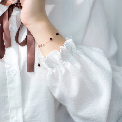 Bracelet Perles de Grenat