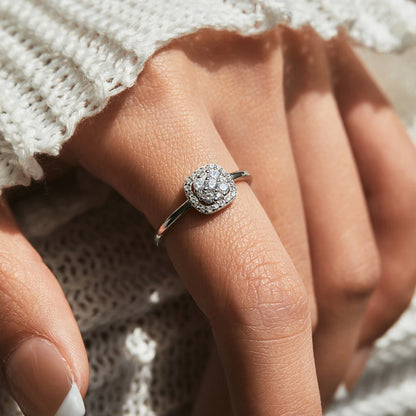 Bague de Fiançailles Coussin