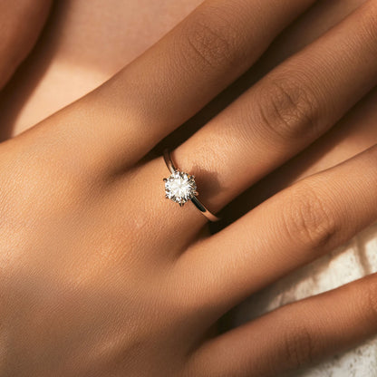 Bague Solitaire Argent