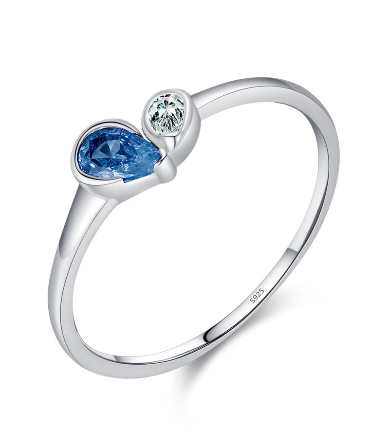 Bague Cœur Bicolore