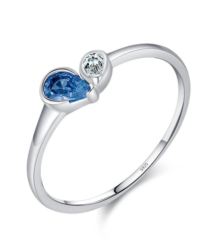 Bague Cœur Bicolore