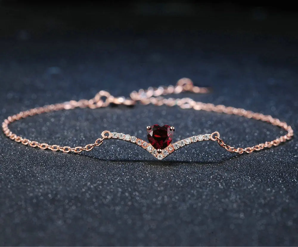 Bracelet Cœur Rouge