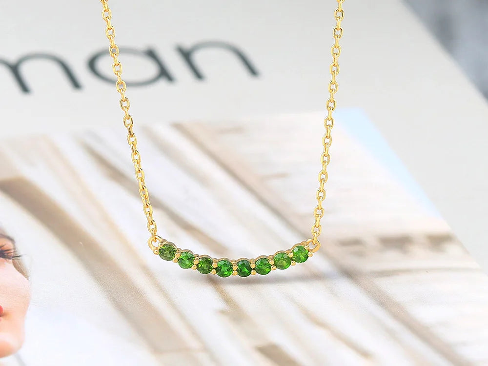 Collier Vintage Vert Impérial