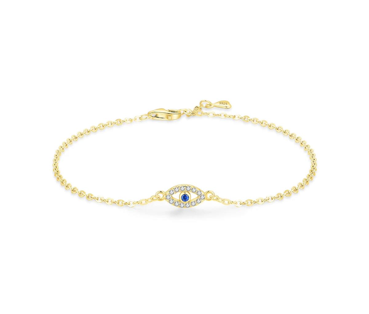 Bracelet Argent Œil Grec