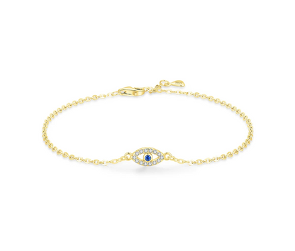 Bracelet Argent Œil Grec