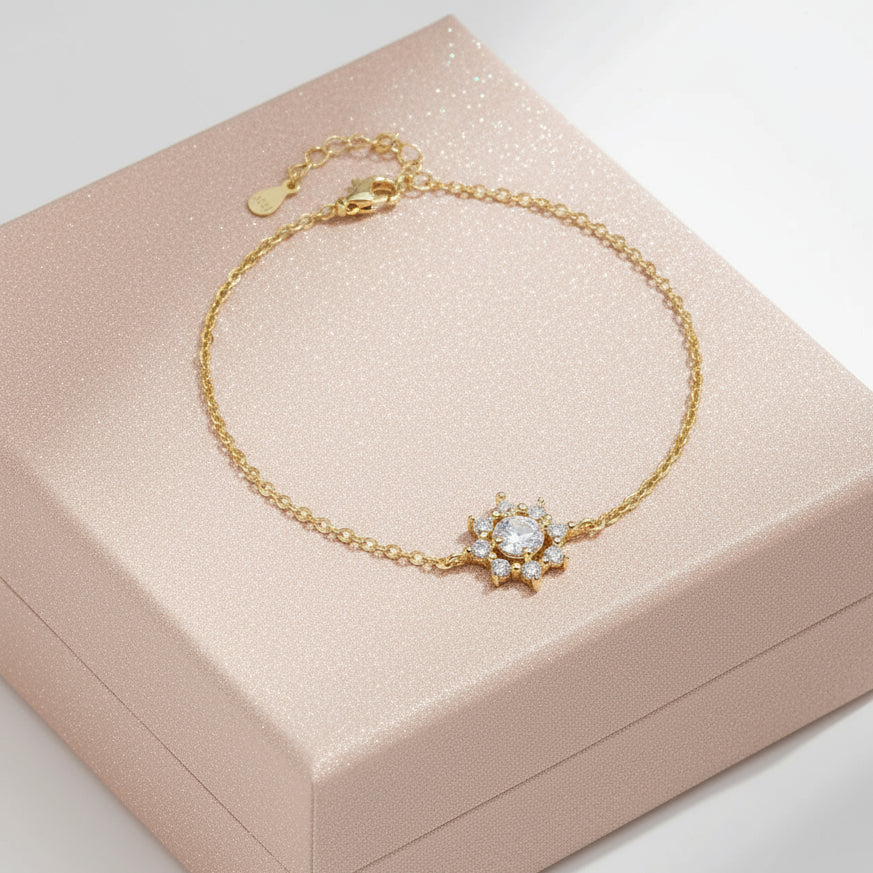 Bracelet Chaîne Flocon de Neige