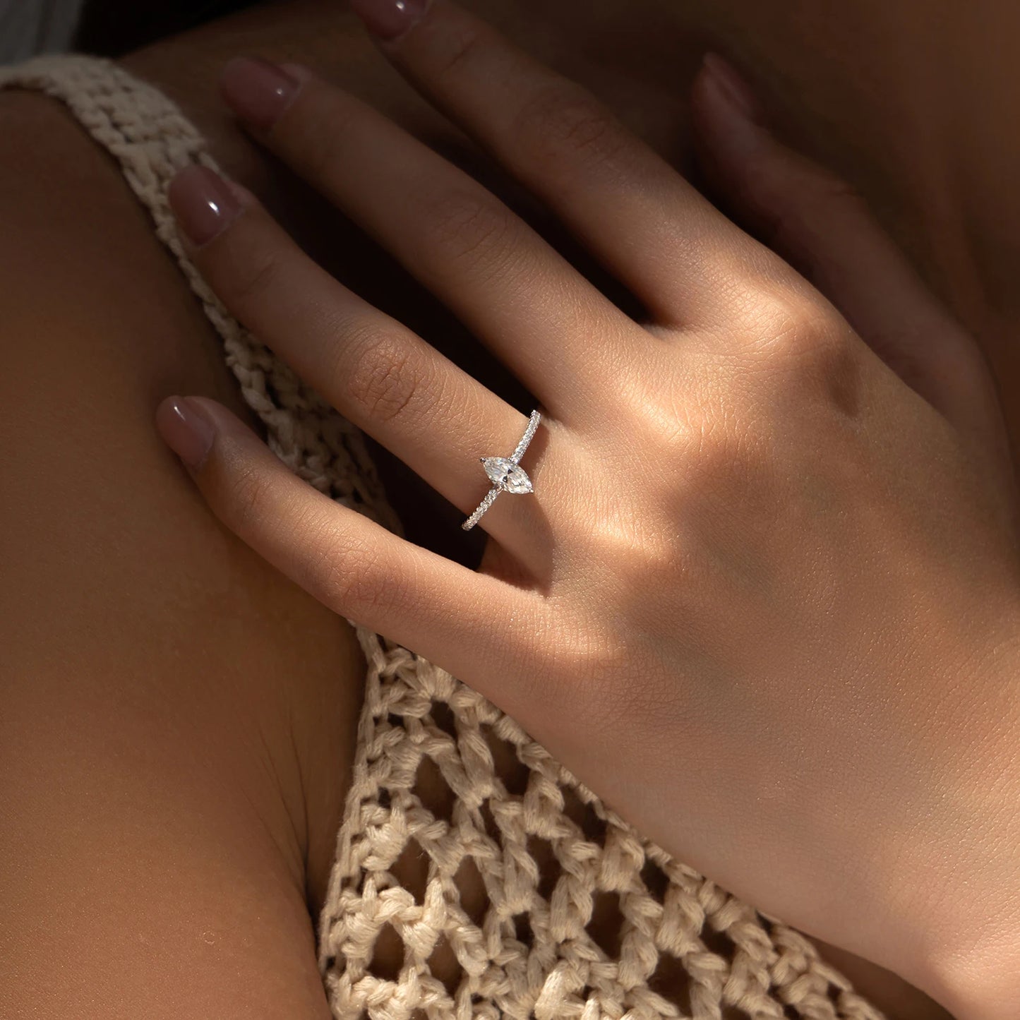 Bague de Fiançailles Marquise