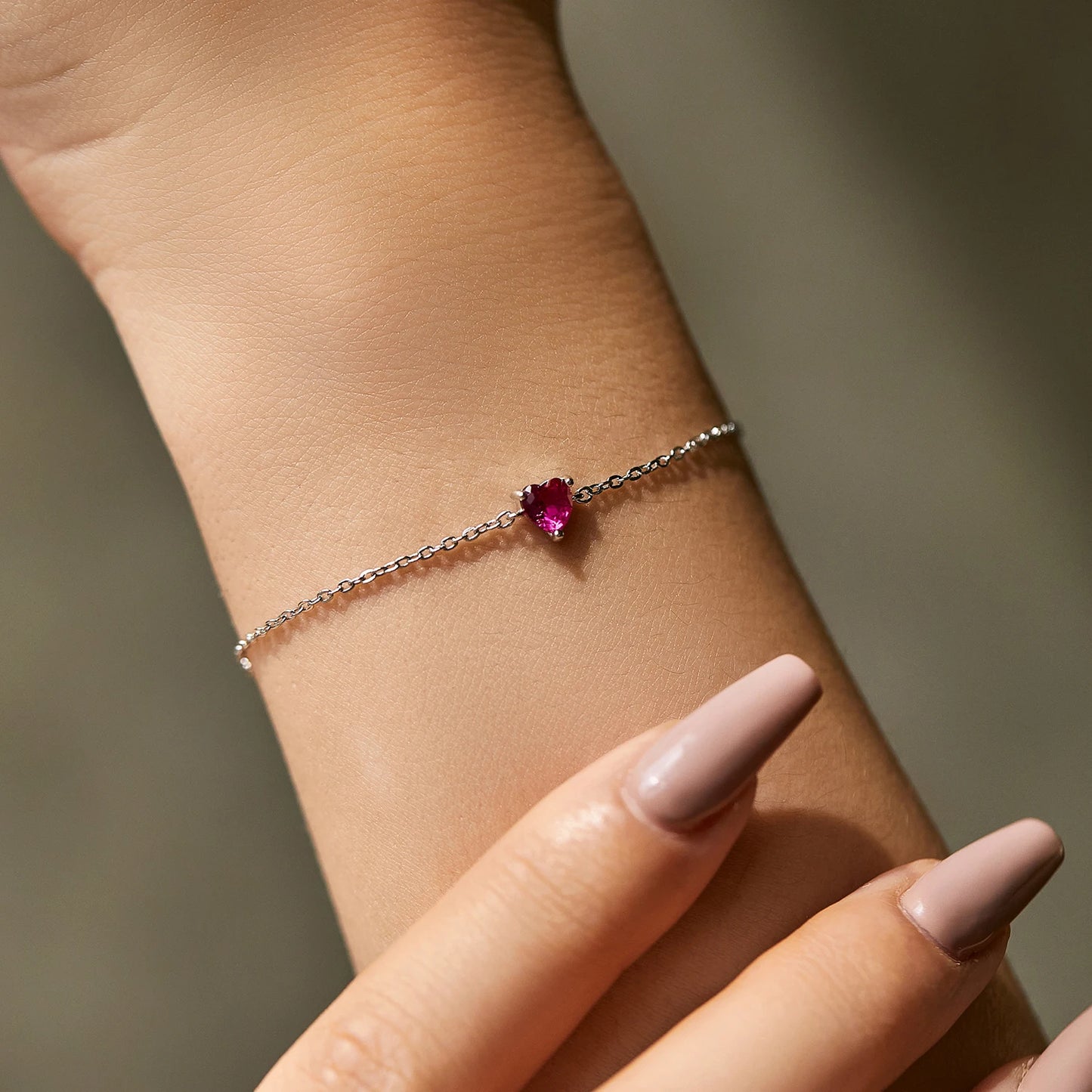 Bracelet Cœur Rose
