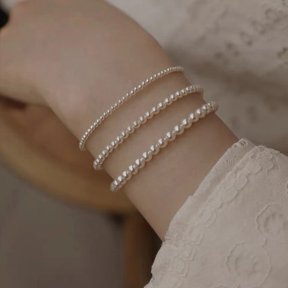 Bracelet Argent Perles