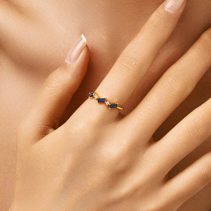 Bague Vintage Bleue