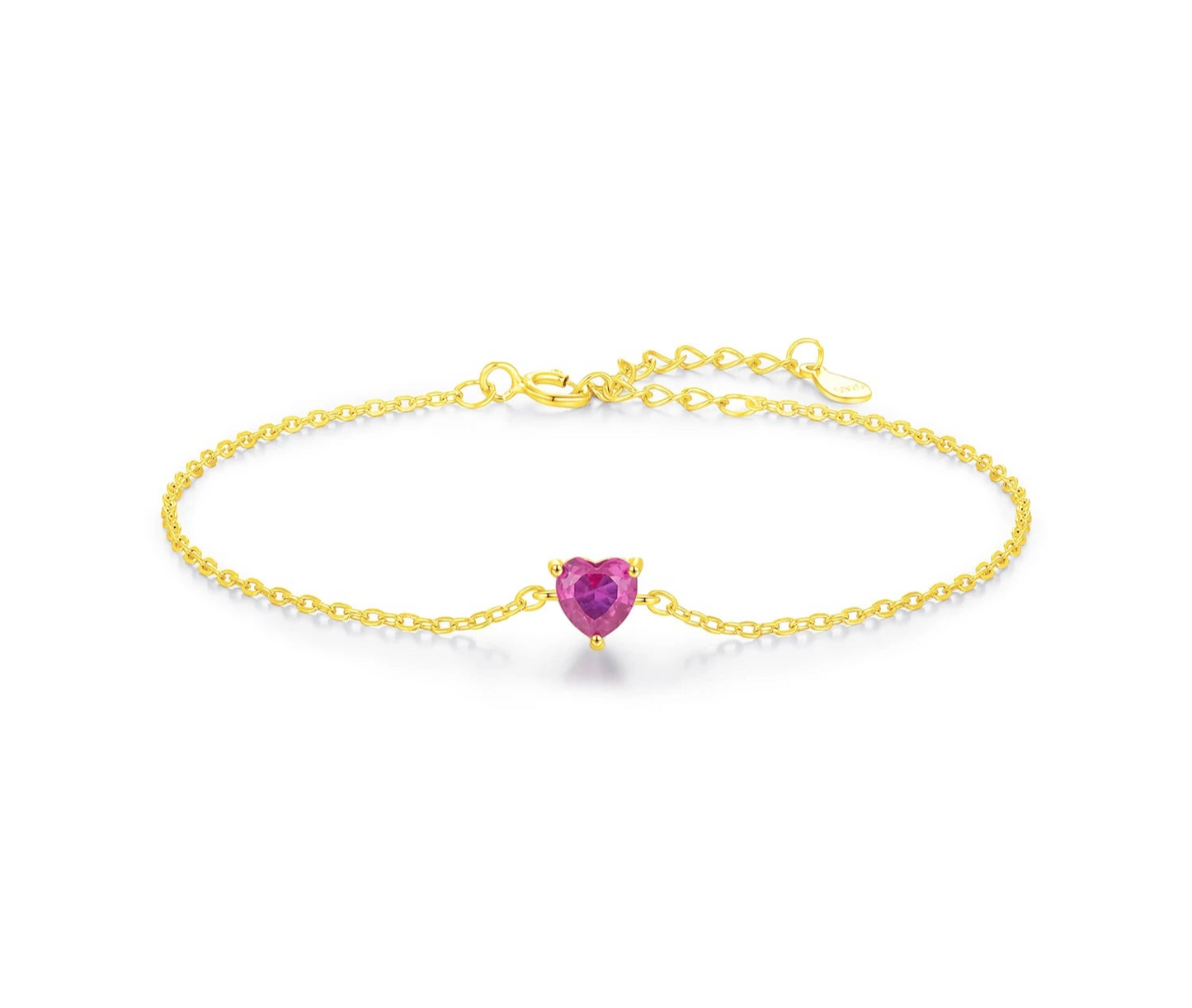 Bracelet Cœur Rose