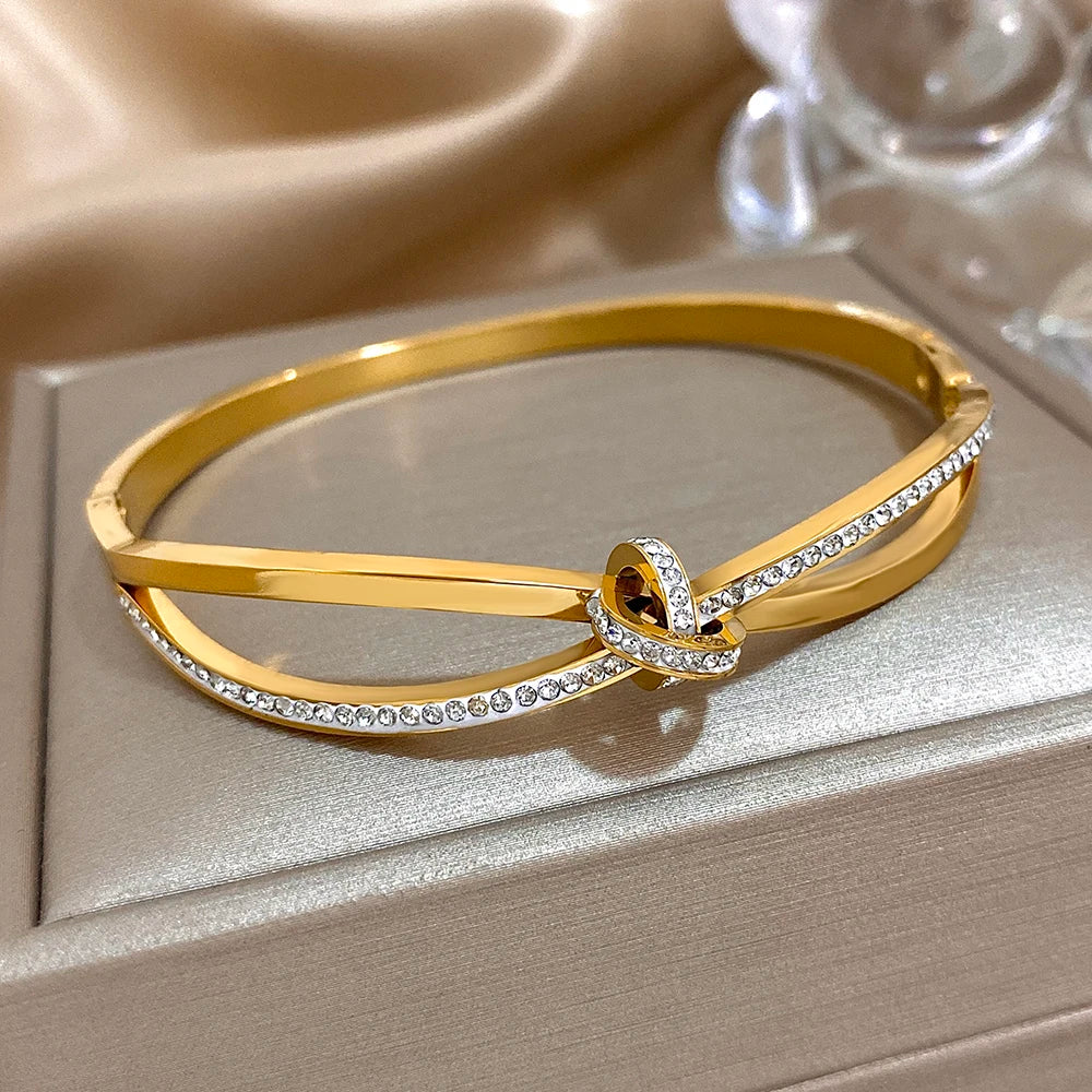 Bracelet Jonc Croisé
