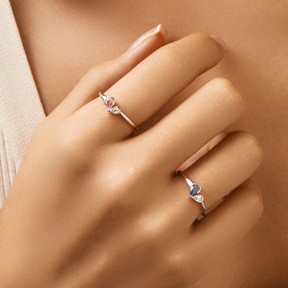 Bague Cœur Bicolore