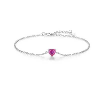 Bracelet Cœur Rose