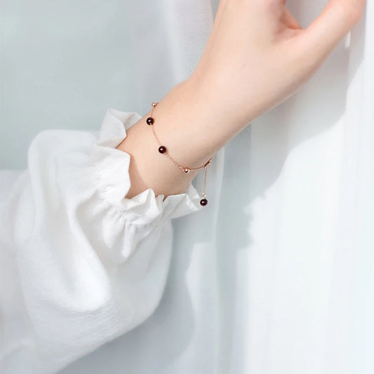 Bracelet Perles de Grenat