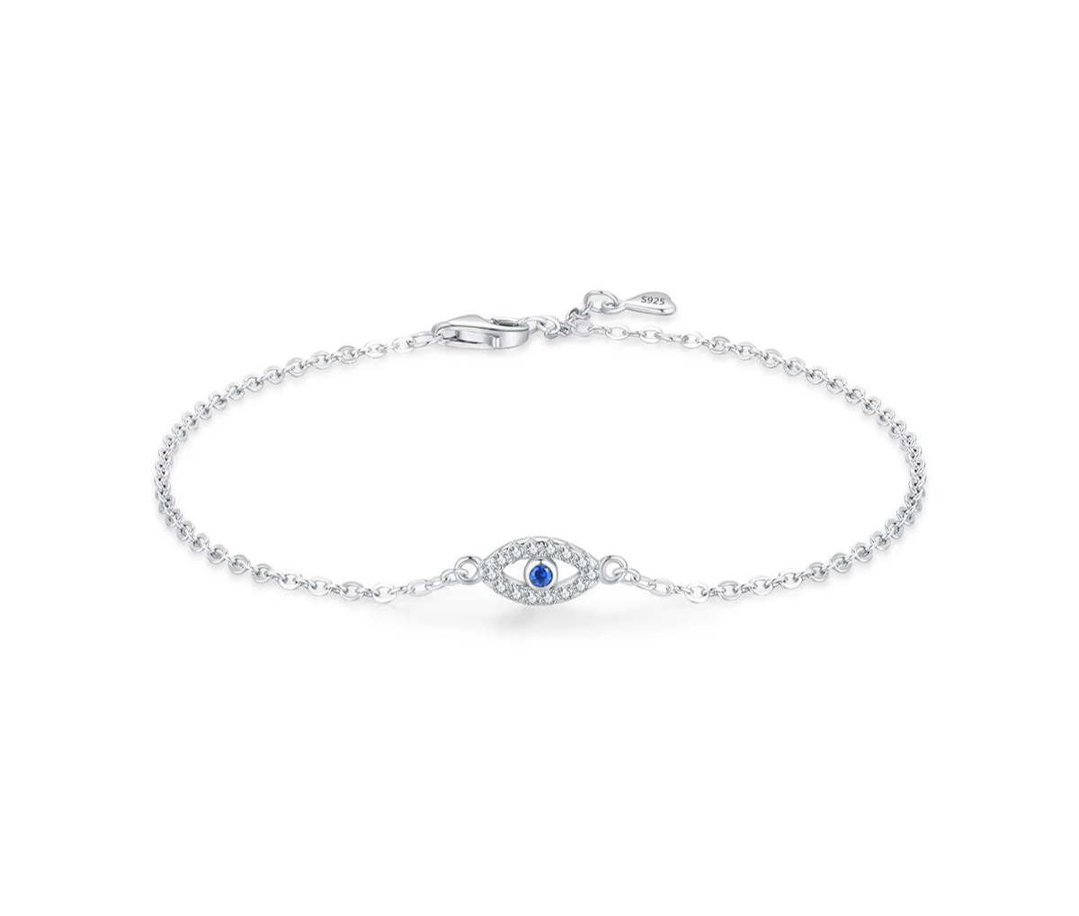 Bracelet Argent Œil Grec