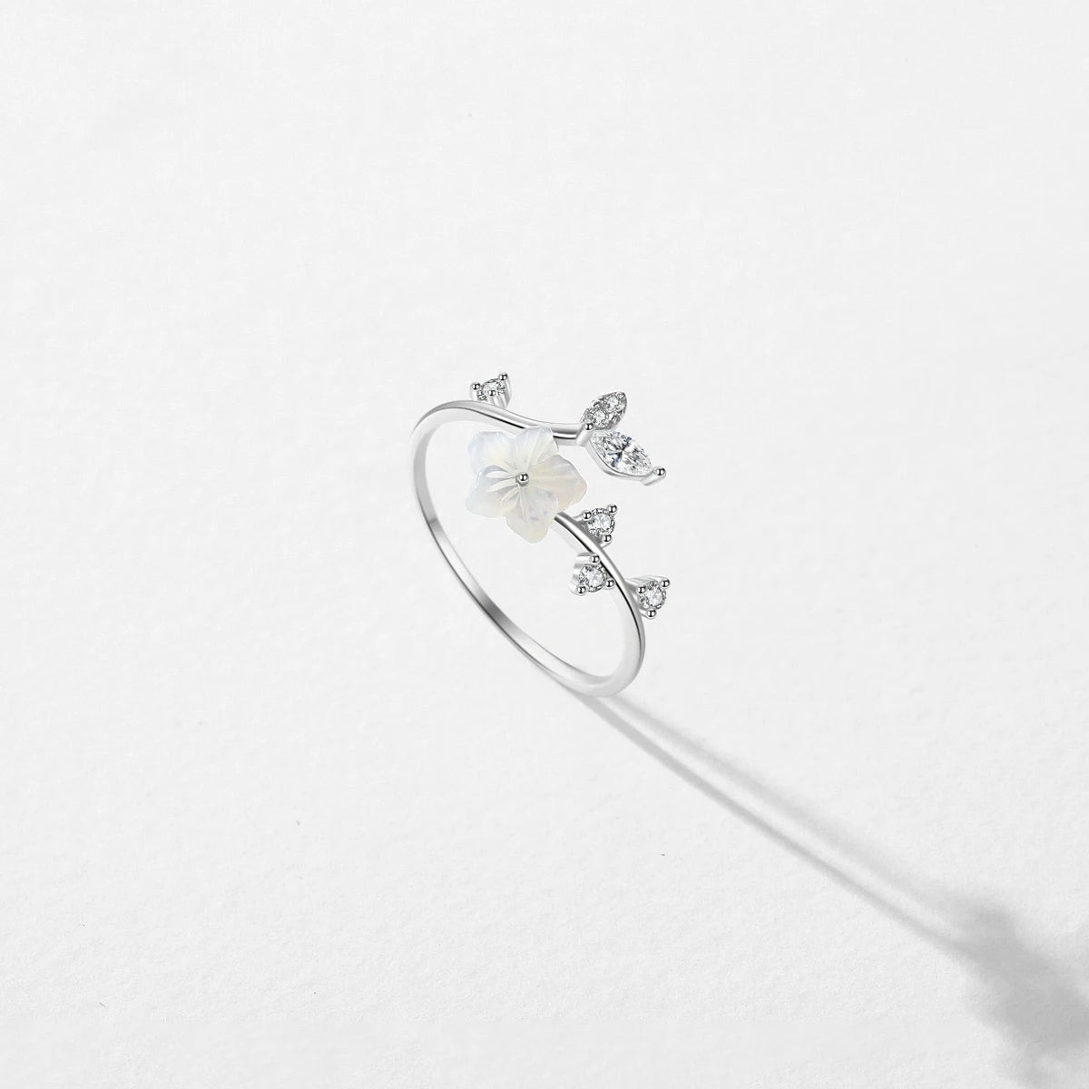 Bague Fleur Blanche