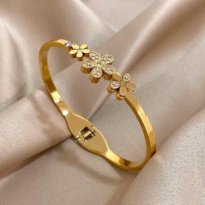 Bracelet Jonc Fleurs