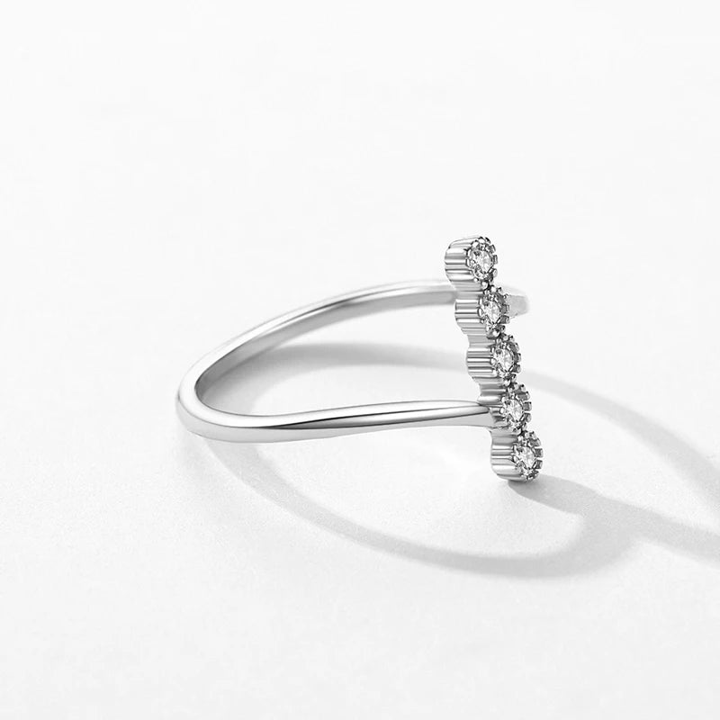 Bague Argent Cascade d'étoiles