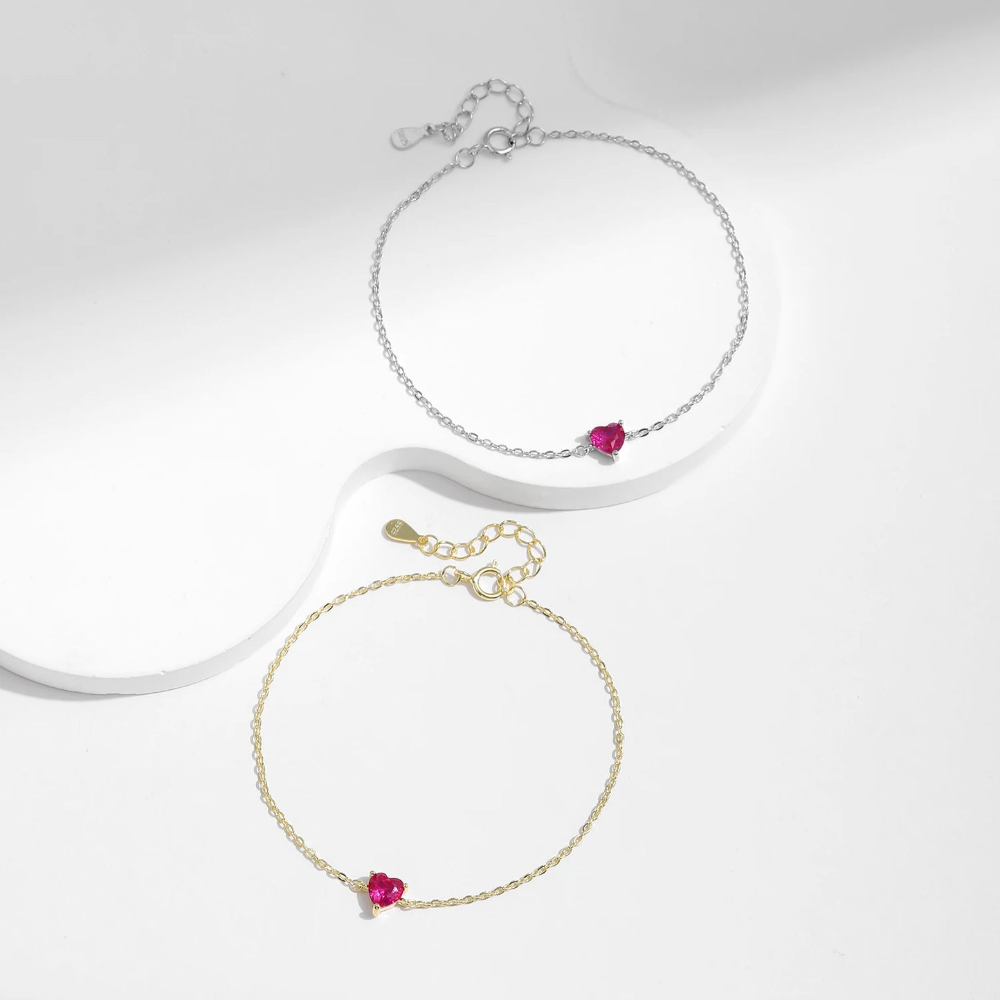 Bracelet Cœur Rose