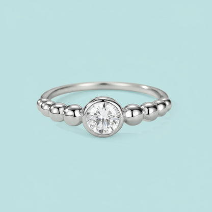 Bague de Fiançailles Perlée