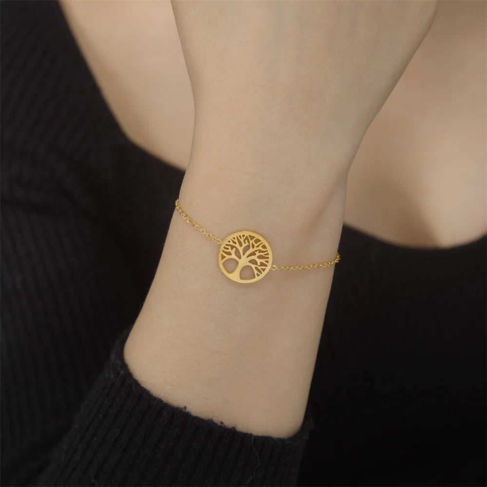 Bracelet Acier Inoxydable Arbre de Vie